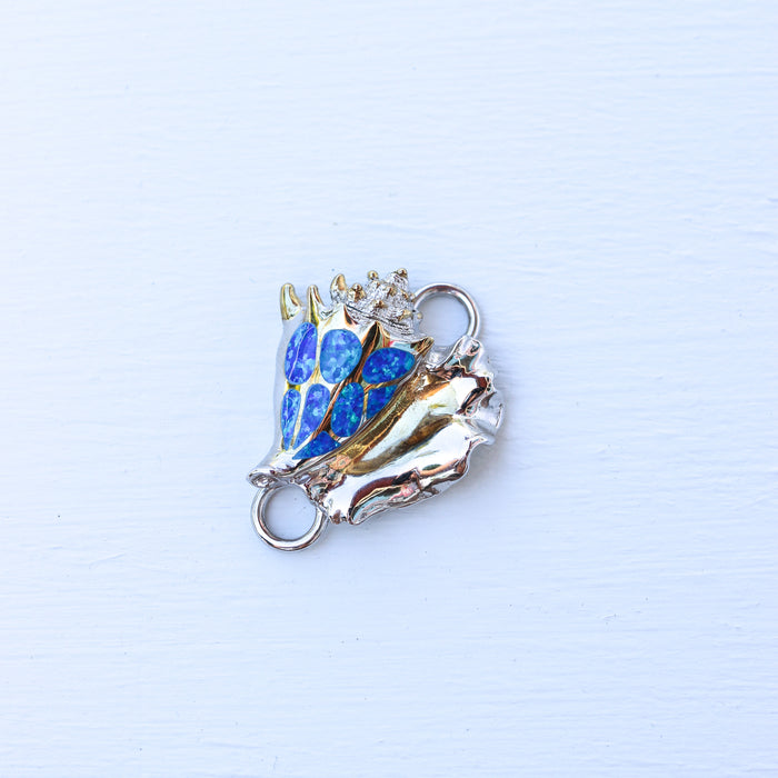Blue Pacific Opal Conch Shell Topper